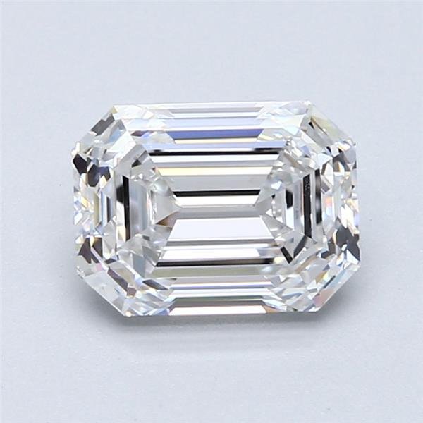 1 pcs Diamant  (Natur)  - 2.05 ct - Smaragd - D (farveløs) - IF - International Gemological Institute (IGI)