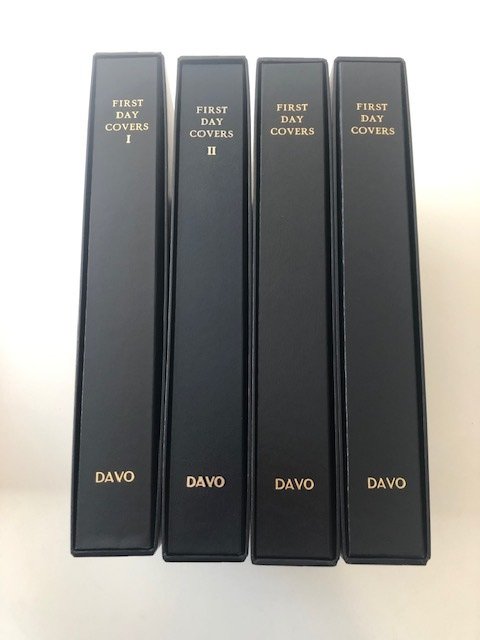 Davo First Day Covers album 2022/2022 - Davo First Day Covers album I + II + 2 uden nummer inklusive indhold + kassette. - Davo First Day Covers album I + II + 2 zonder nummer inclusief inhoud + cassette.