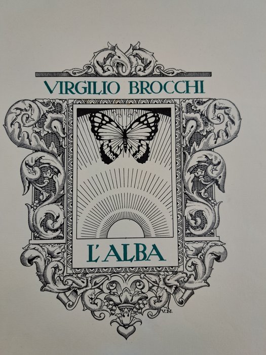 Nicouline Vsevolode - 5 Original colour drawing - "L'Alba" di Virgilio Brocchi - 1921