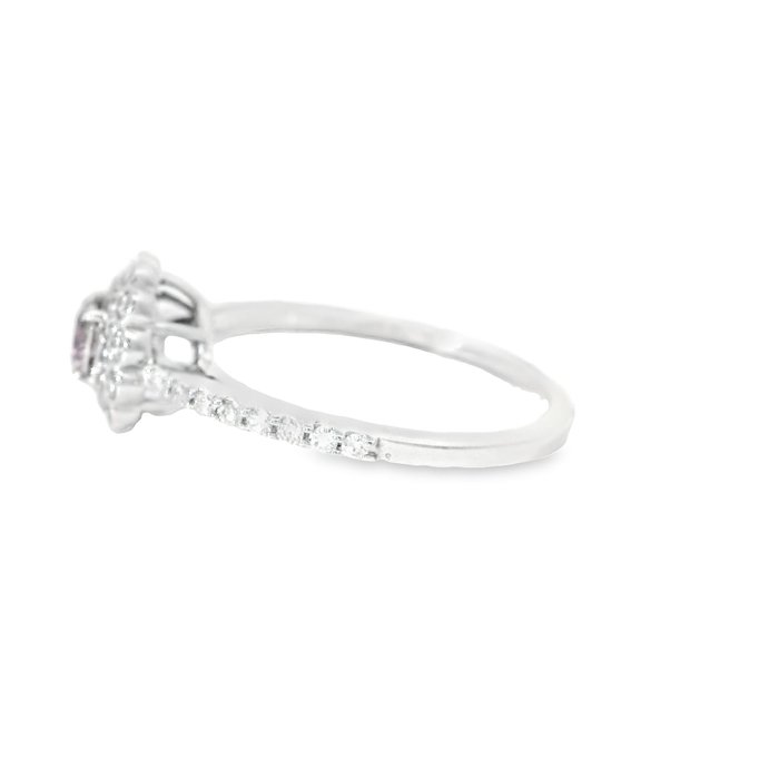 Ring - 18 kraat Hvidguld -  0.68ct. tw. Diamant (Natur) - Diamant