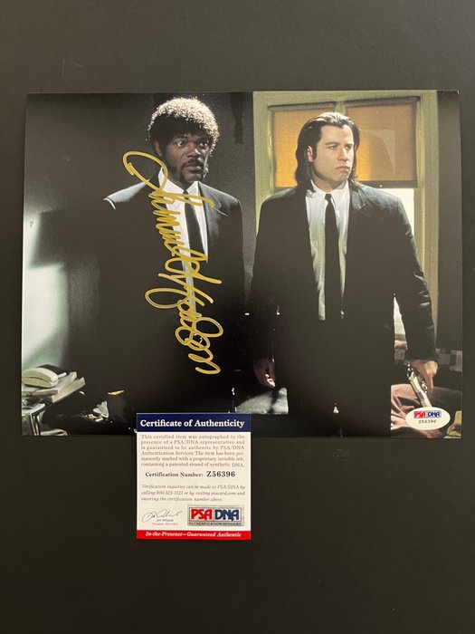 Pulp Fiction Samuel L Jackson (Julius) - Signed in Person - with PSA/DNA Certificate - Autograph photo - No Reserve!