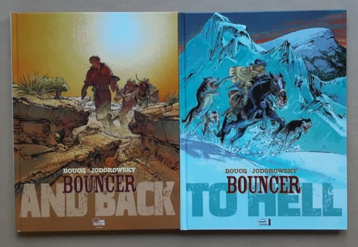 Western-Konvolut: "Bouncer" Band 8 und 9, "Durango" Band 1, 2 und 4 (originalverpackt) - "To hell", "And back", "Hunde heulen im Winter", "Gewalt, Zorn und Tod", "Amos" - 5 Album