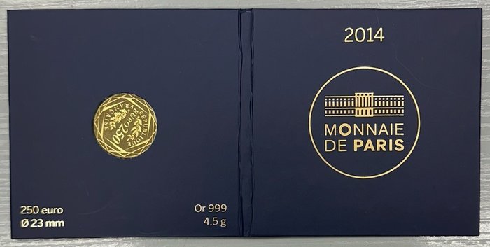 Frankrig. 250 Euro 2014 "Coq" Proof