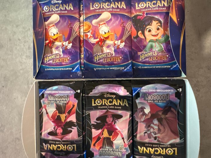 Lorcana, RISE OF THE FLOODBORN 24 PACKS, HIMMELSLEUCHTEN 22 PACKS / OPEN - 46 Booster pack - Lorcana - Elsa, Mickey Mouse, Cruella - Chapter 1