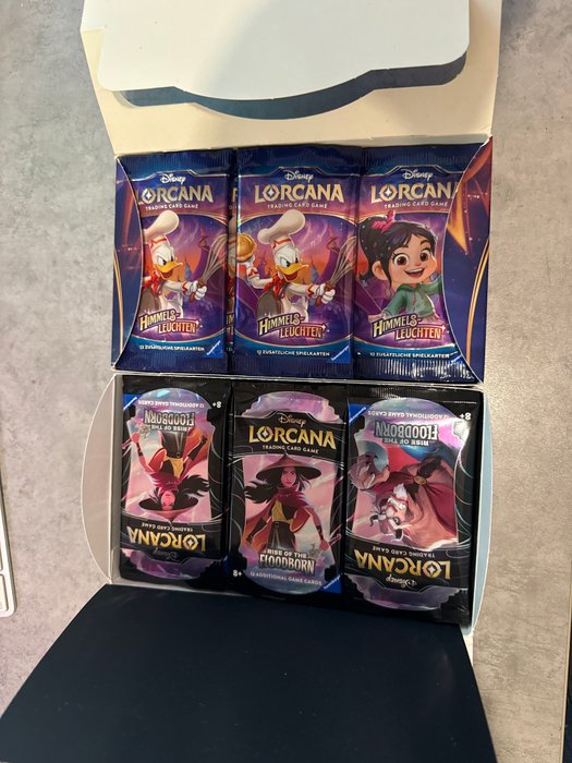 Lorcana, RISE OF THE FLOODBORN 24 PACKS, HIMMELSLEUCHTEN 22 PACKS / OPEN - 46 Booster pack - Lorcana - Elsa, Mickey Mouse, Cruella - Chapter 1