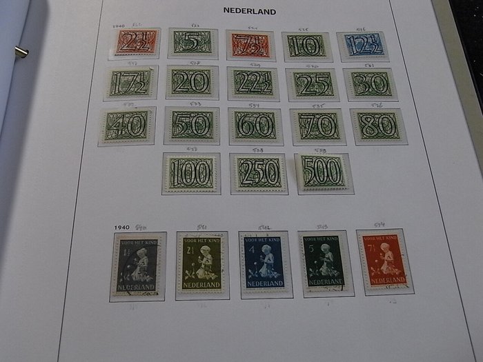 Holland 1852/1999 - Stor samling i 4 DAVO Standard Luxury Preprint albums, omfattende samlet, inklusive Guilloche