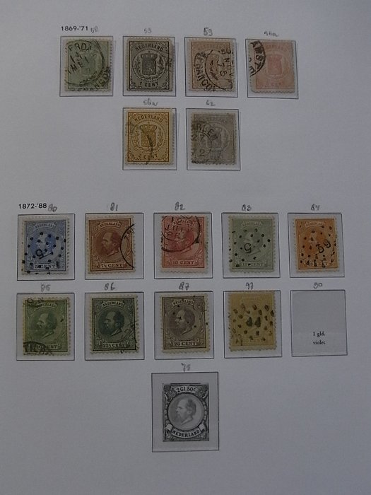 Holland 1852/1999 - Stor samling i 4 DAVO Standard Luxury Preprint albums, omfattende samlet, inklusive Guilloche