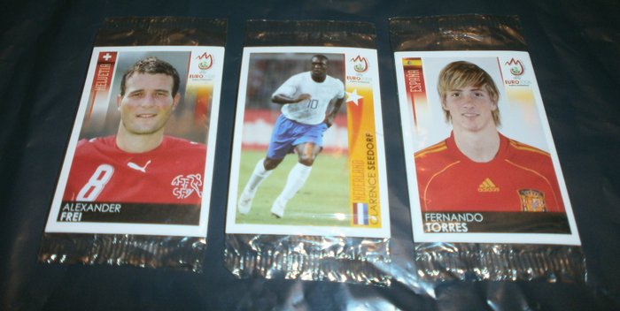 Panini - Nestlé - EC Euro 2008 - 11 sealed promo packs with 3 unnumbered stickers each - Mixed collection