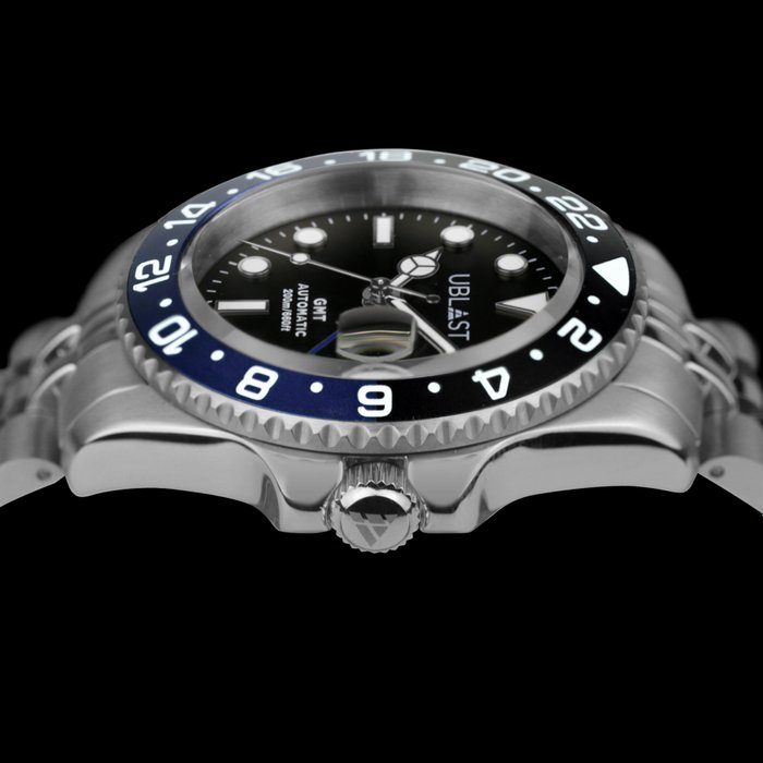 Ublast - Automatic Diver GMT - UBDGMJ40BBU - Jubilee Strap - Mænd - Ny