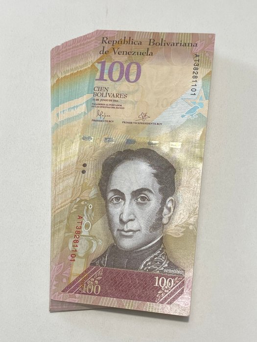 Venezuela. - 100 x 100 Bolívares - 2015 - Pick 93i  (Ingen mindstepris)