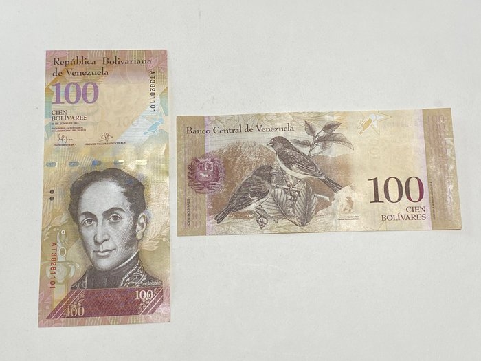 Venezuela. - 100 x 100 Bolívares - 2015 - Pick 93i  (Ingen mindstepris)