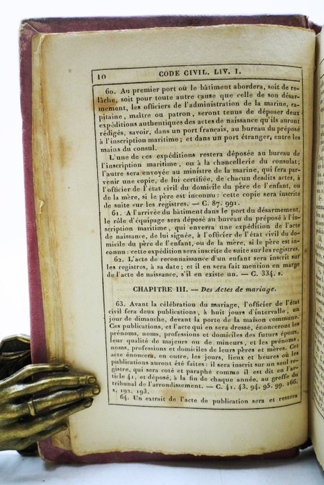 Napoléon - Les cinq codes - 1825