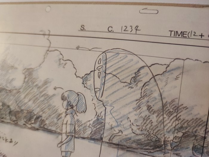 Hayao Miyazaki - Spirited Away "La città incantata" Layout con cornice