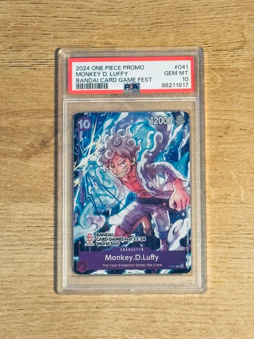 One Piece Monkey D. Luffy Bandai Card Game Fest Promo P-041 - 1 Graded card - PSA 10