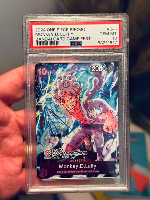 One Piece Monkey D. Luffy Bandai Card Game Fest Promo P-041 - 1 Graded card - PSA 10