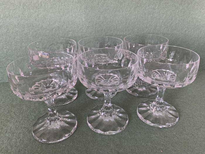 Villeroy  Boch - Vintage champagne glasses Arabelle set of 6 - Vinglas (6) - Glas Krystal