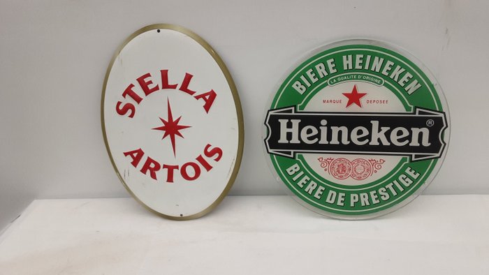 Heineken Stella Artois - Tegn - Metal, plast