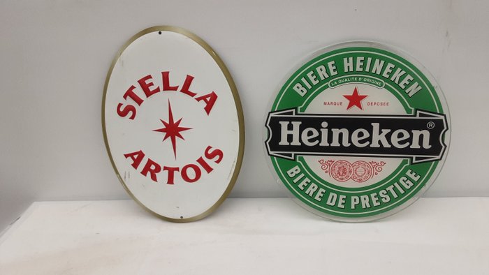 Heineken Stella Artois - Tegn - Metal, plast