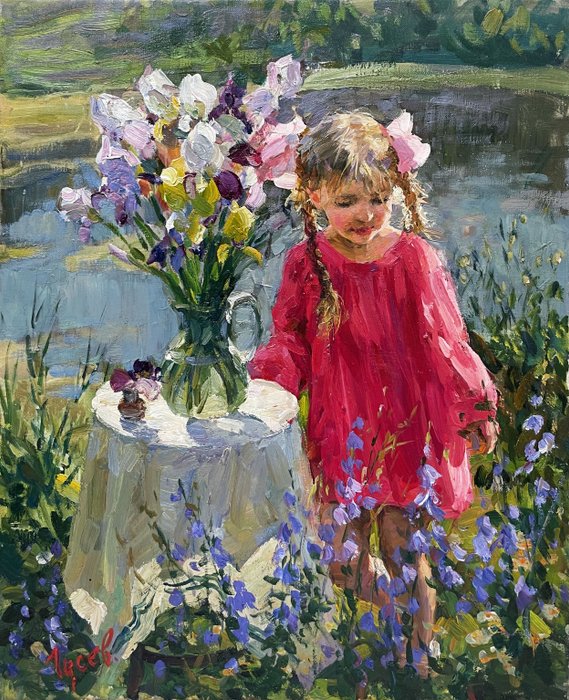 Vladimir Goussev (1957) - Fillette aus Iris