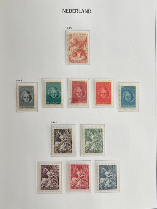 Holland 1945/2001 - Samling i 3 DAVO albums - NVPH   443 /1950