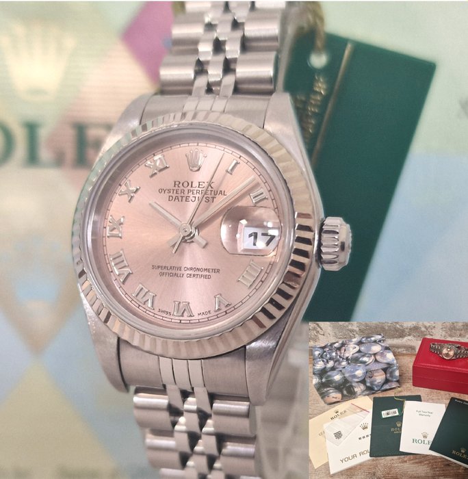 Rolex - Oyster Perpetual Datejust Ladies Salmon - Ingen mindstepris - Ref 79174 - Kvinder - 2000-2010