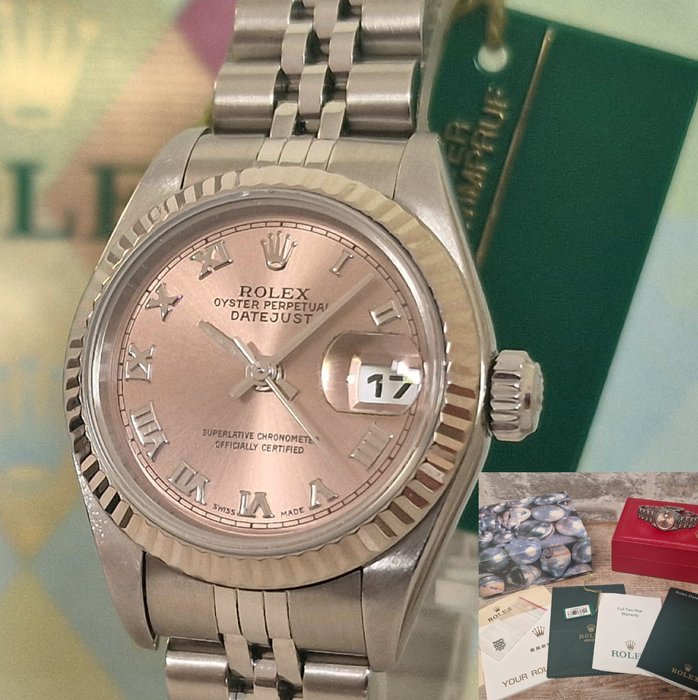 Rolex - Oyster Perpetual Datejust Ladies Salmon - Ingen mindstepris - Ref 79174 - Kvinder - 2000-2010