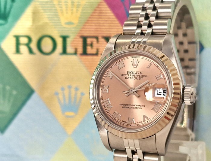 Rolex - Oyster Perpetual Datejust Ladies Salmon - Ingen mindstepris - Ref 79174 - Kvinder - 2000-2010