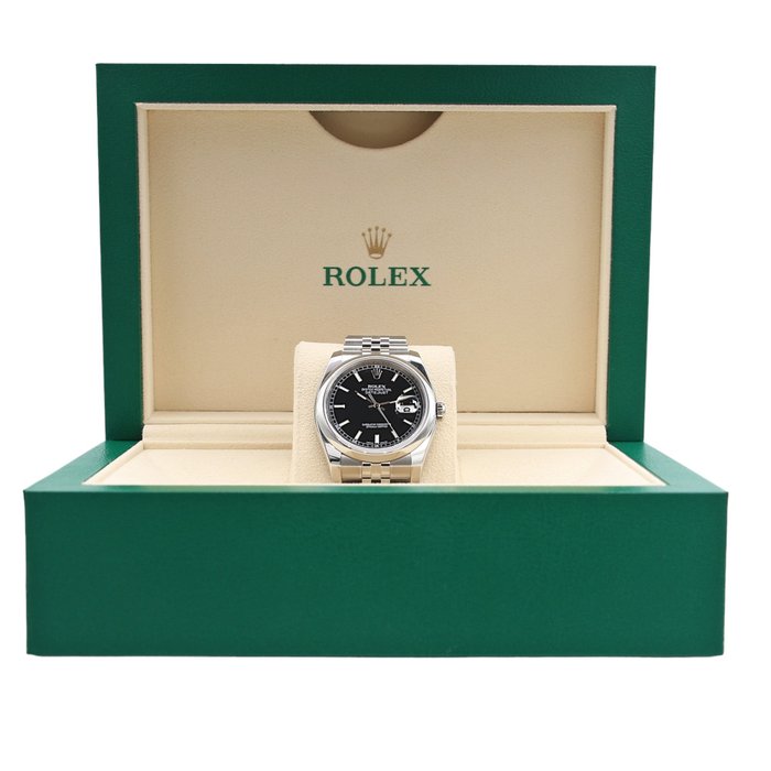 Rolex - Datejust - Black Dial - 116200 - Unisex - 2000-2010