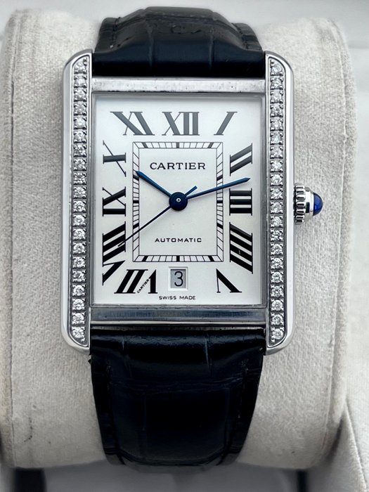 Cartier - Tank Solo XL Automatic Daimond - - 3515 - Unisex - 2011-nu