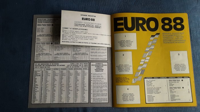 Panini - Euro 88 - 1 Empty Album