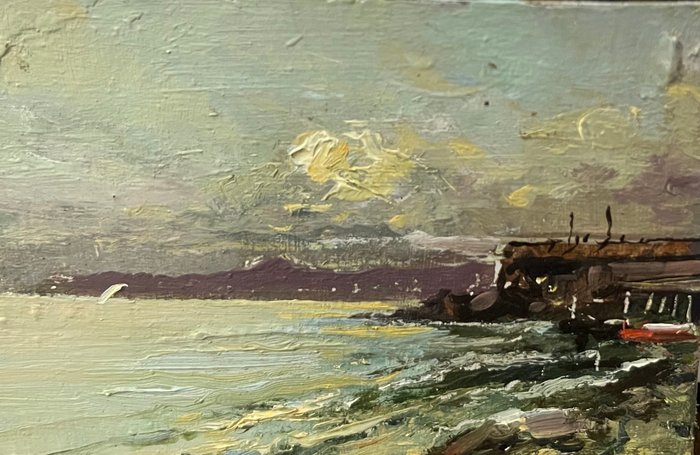 Oscar Ricciardi (1864-1935) - Paesaggio Napoletano