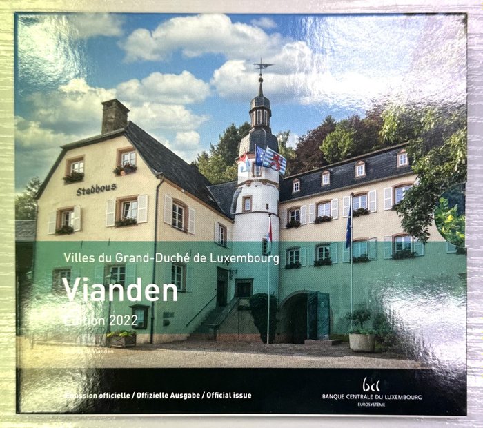 Luxembourg. Year Set (BU) 2022 "Vianden" (incl. 2 euro "Mariage" - relief)  (Ingen mindstepris)