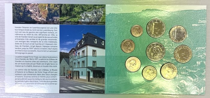 Luxembourg. Year Set (BU) 2022 "Vianden" (incl. 2 euro "Mariage" - relief)  (Ingen mindstepris)