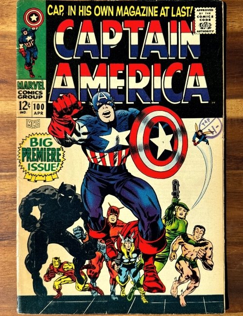 Captain America 100 - Cap in His Own Magazine at Last! - 1 Comic - 1968