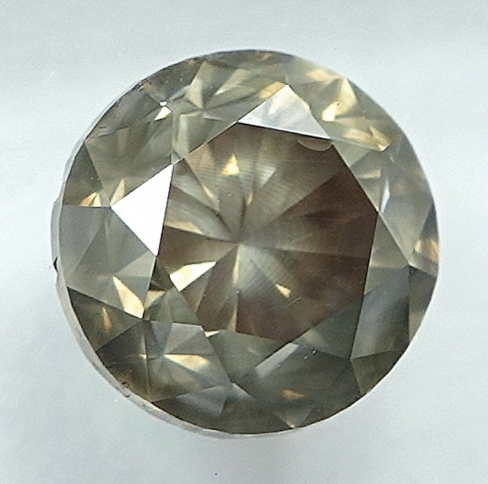 1 pcs Diamant  (Naturfarvet)  - 1.50 ct - Fancy Grålig Gul - SI2 - International Gemological Institute (IGI)