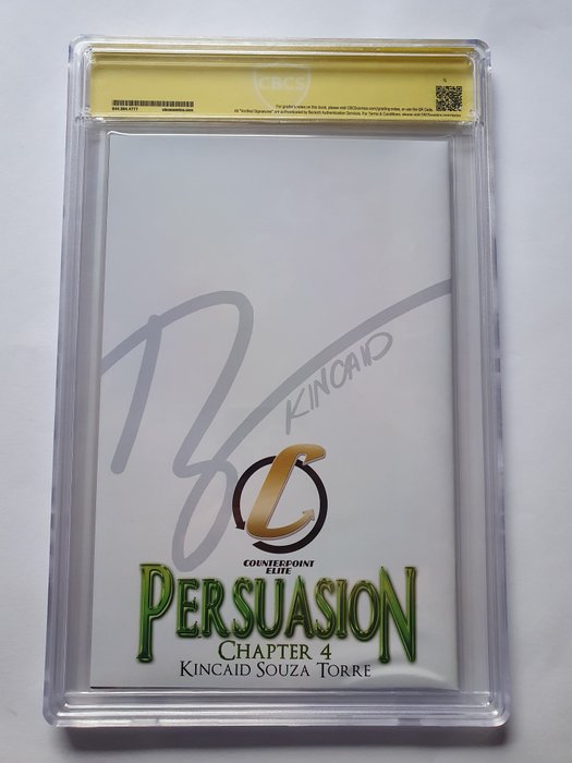 Persuasion #4 - Jose Varese Virgin Variant - Signed by Ryan Kincaid - 1 Signed graded comic - 2022 - CBCS 9.8