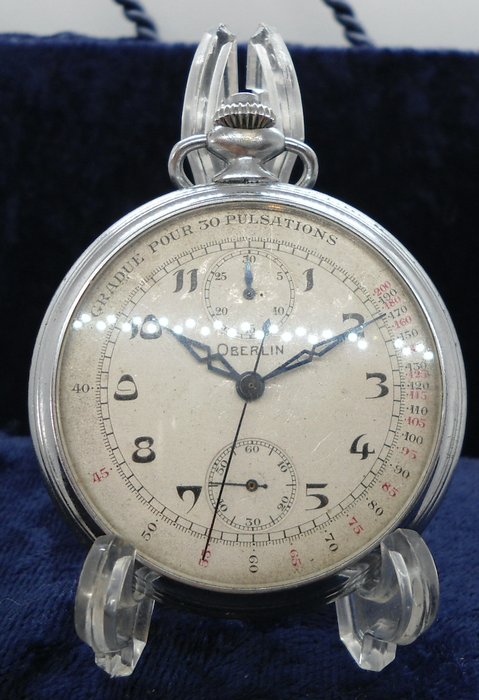 Oberlin - Chronograph Pulsations - Marnay MV - pocket watch No Reserve Price - 1901-1949