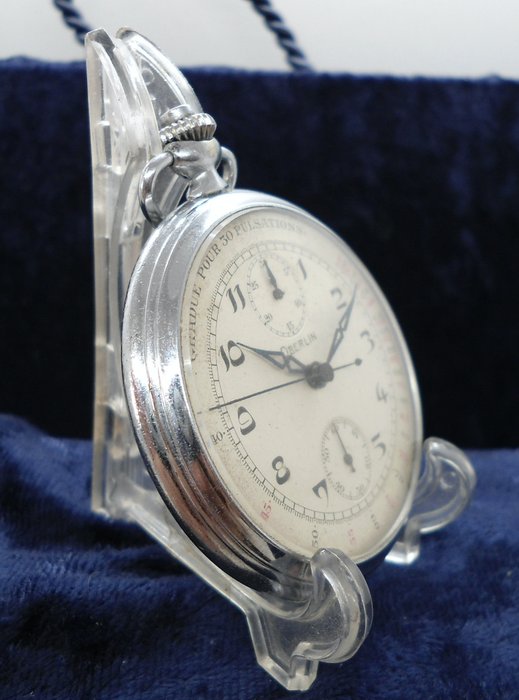 Oberlin - Chronograph Pulsations - Marnay MV - pocket watch No Reserve Price - 1901-1949