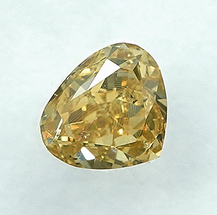 1 pcs Diamant  (Naturfarvet)  - 0.27 ct - Fancy Gul - SI1 - International Gemological Institute (IGI)