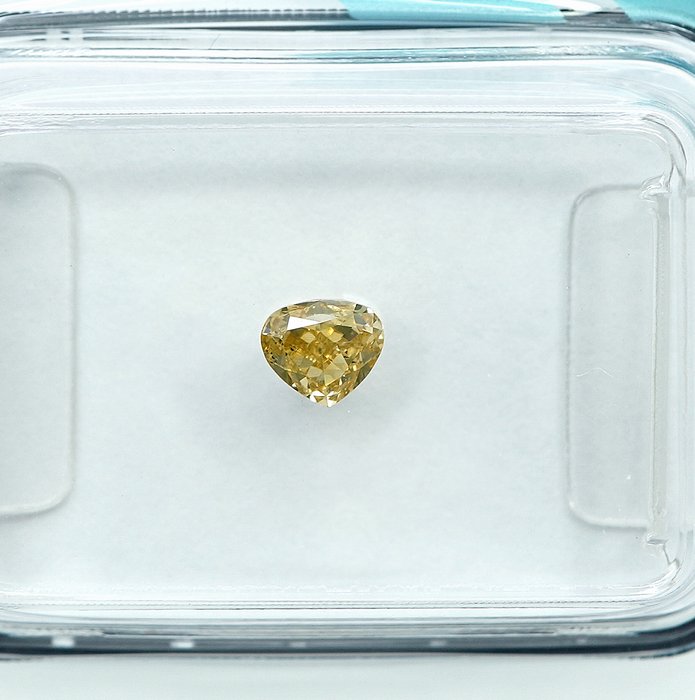 1 pcs Diamant  (Naturfarvet)  - 0.27 ct - Fancy Gul - SI1 - International Gemological Institute (IGI)