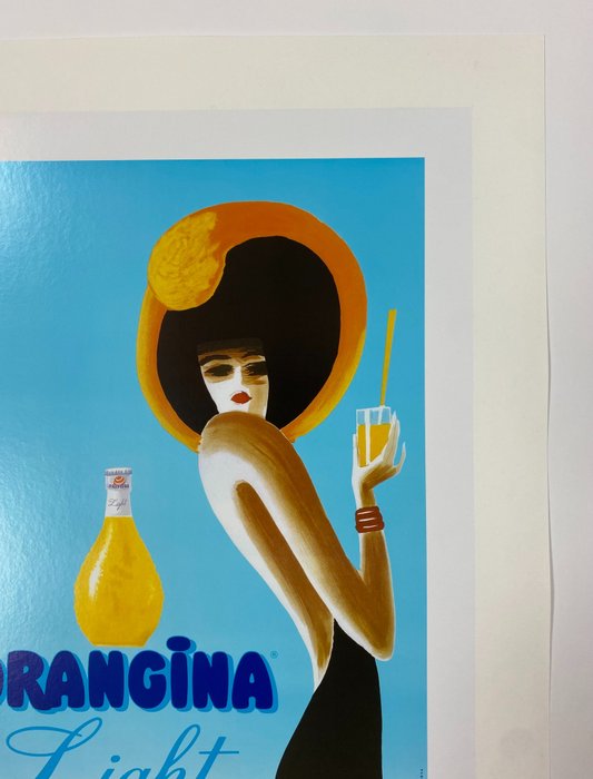 Bernard Villemot - L'Orangina Light est arrivé! (Linen backed on canvas) - 1980‹erne