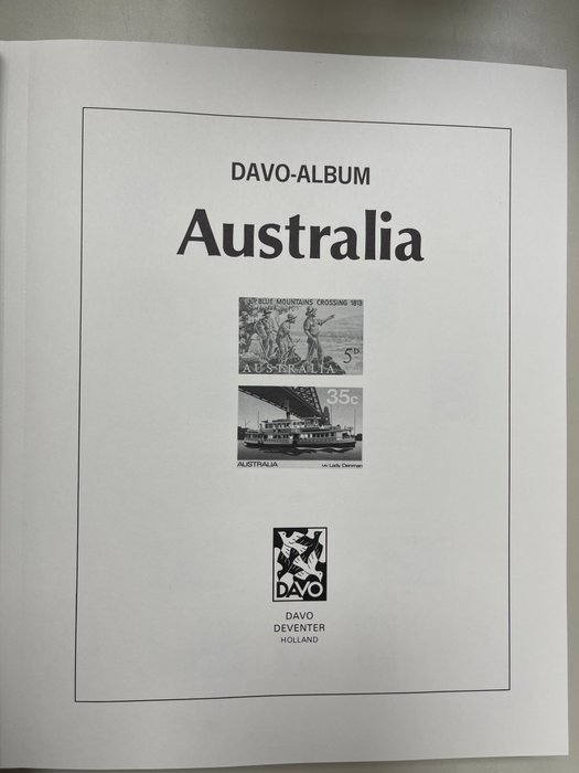 Tilbehør Australien 1966/2001 - i 3 Davo luksusalbums inklusive kassetter