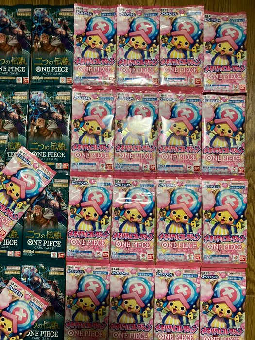 Bandai - 120 Booster pack - 3 different packs 40 sets - ONE PIECE CARD GAME Japanese