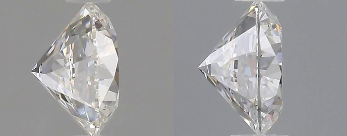 Ingen mindstepris - 2 pcs Diamant  (Natur)  - 0.82 ct - Rund - D (farveløs) - IF - Gemological Institute of America (GIA) - *Matching Pair* *EX VG*