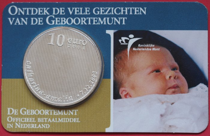 Holland. 10 Euro 2004 "Geboortemunt" coincard  (Ingen mindstepris)