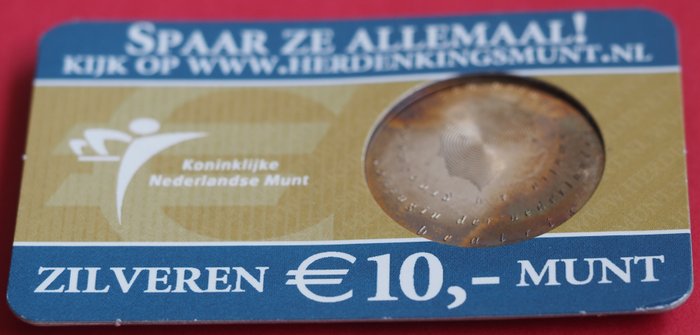 Holland. 10 Euro 2004 "Geboortemunt" coincard  (Ingen mindstepris)