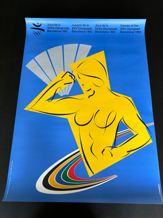 Ricard Badia - Affiche originale Jeux olympiques Barcelone 1992 - 1990‹erne