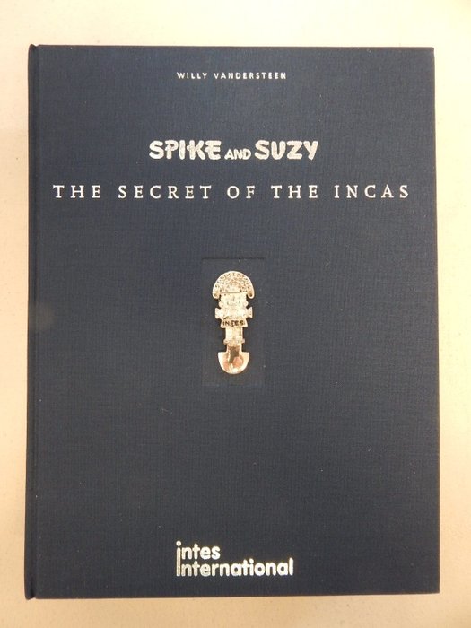 Spike and Suzy (Suske en Wiske) - The secret of the Incas - Luxe blauw linnen hc - oplage 100 - nr 3/100 - Inclusief massief zilveren inca beeldje - 1 x deluxe album - Første udgave - 2000