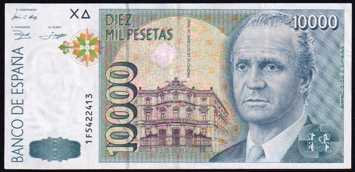 Spanien. - 5 banknotes - various dates  (Ingen mindstepris)