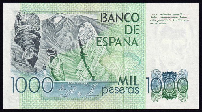 Spanien. - 5 banknotes - various dates  (Ingen mindstepris)